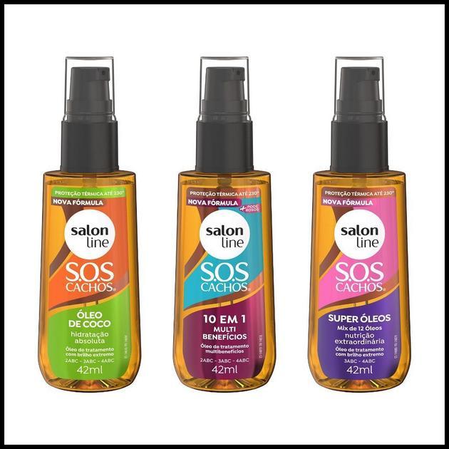 Kit com 3 Óleos de Tratamento Coco, Super Óleos e Multibenefícios