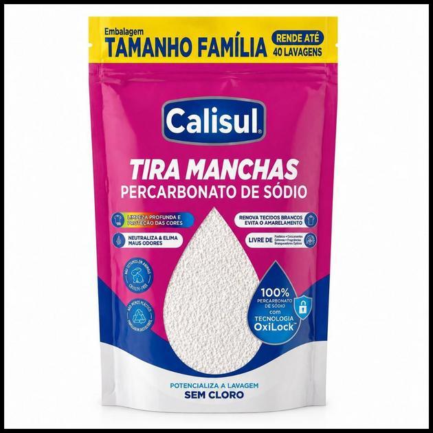 Percarbonato 100% Puro Tira Manchas Roupas Brancas e Coloridas