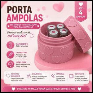 Porta Ampola 3ml - Coração