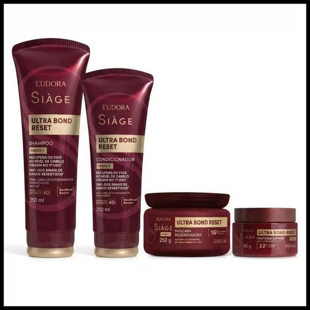 Combo Siàge Ultra Bond Reset Eudora Linha Completa (4 itens)