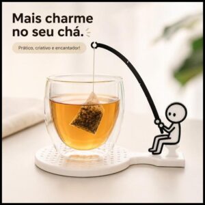 Suporte Para Sachê de Chá Porta Chá Caneca Presente Criativo Decoração