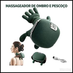 Massageador de Pescoço Relaxamento Tensão Ombro Mãos Massagem Alívio Portátil