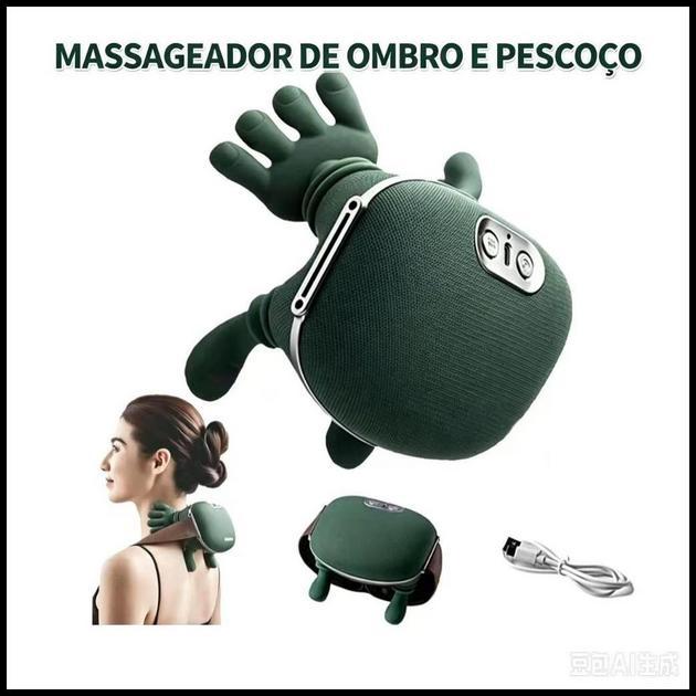 Massageador de Pescoço Relaxamento Tensão Ombro Mãos Massagem Alívio Portátil
