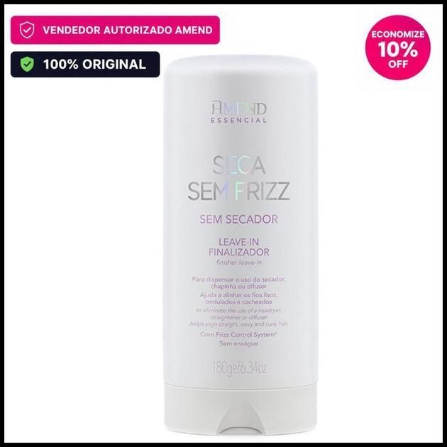 Amend Essencial Seca Sem Frizz Proteção térmica 180ml