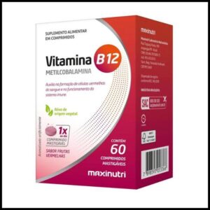 Vitamina B12 Maxinutri 60 Comprimidos Mastigáveis