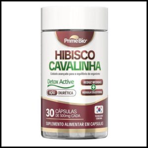 Hibisco + Cavalinha Suplemento Diurético Retenção de Líquido e Queima de Gordura