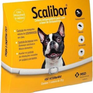 Scalibor® 19g - Coleira Antiparasitária contra mosquitos vetores da Leishmaniose - Cães porte médio 48cm - MSD Saúde Animal