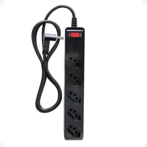 Filtro de linha com protetor contra surtos (DPS) - 127/220 volts - 10 amperes - 5 tomadas - 3 pinos - iCLAMPER Energia 5 - LCF - Preto