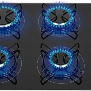 MONDIAL Cooktop a Gás, 4 Bocas, Preto/Inox, Bivolt - CTG-01