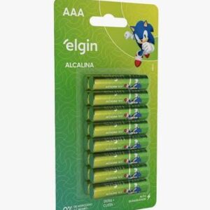 Pilha Alcalina AAA com 16 Unidades, Elgin, Alcalina, 1.5V
