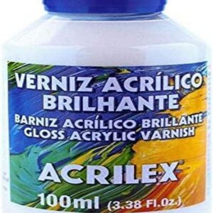 Verniz Acrílico Brilhante, Acrilex, Incolor, 100 ml