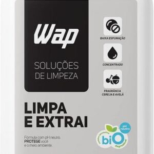 Detergente Limpador para Extratoras Concentrado WAP Limpa e Extrai, com Fragrância e sem Espuma, 1 Litro