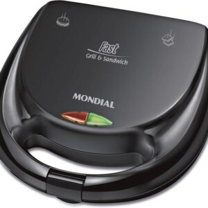 MONDIAL Sanduicheira Fast Grill & Sandwich, Preto, 750W, 220V - S-12