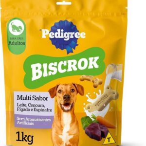 Biscoito Pedigree Biscrok Para Cães Adultos Multi, 1 kg