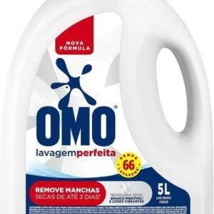 Omo Sabão Líquido Lavagem Perfeita 5l - Tampa pode Variar