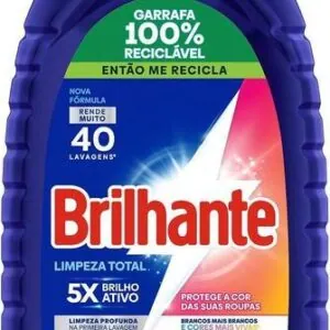 Brilhante Limpeza Total - Lava Roupas Líquido 3L