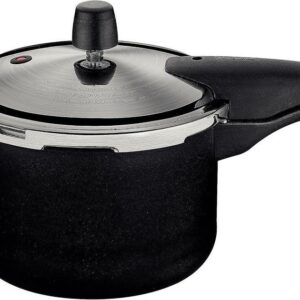 Panela de Pressão Tramontina Vancouver Effect em Alumínio com Revestimento Interno e Externo em Antiaderente Starflon Max Preto 20 cm 4,5 L
