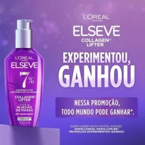 Shampoo Condicionador Sérum Elseve L'Oréal Colágeno 400ml+400ml+100ml