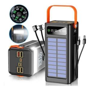Power Bank Solar Portátil 100000mah Turbo Rápido 180w