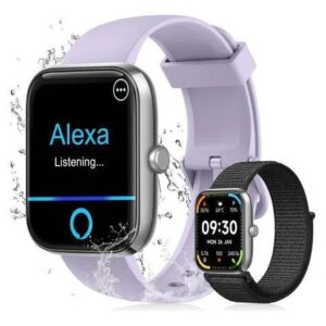 Relógio Inteligente Smartwatch Alexa Chamadas NOVANTE Masculino Feminino Esportivo IP68 Bluetooth Notificações Instantâneas Tela Hd 1.83 300mAh 10Dias Monitor Cardíaco Spo2 Sono Ecg Pagamento Offline