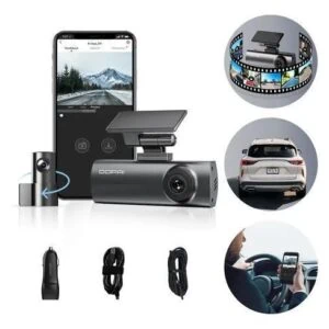 Ddpai N1 Dual Câmera Veicular 1296p+1080p Uber Nightvis App