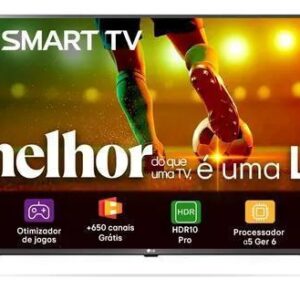 Smart TV LG 43"Full HD, Processador A5 Ger6, AI, Alexa e webOS 23 - 43LR6700PSA