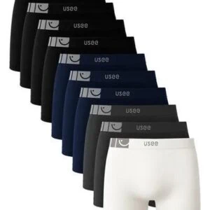 Kit 10 Cueca Boxer Microfibra Sem Costura Adulto Usee Brasil