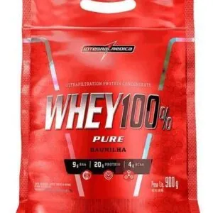 Proteína Integralmédica Whey 100% Pure em pó sabor Baunilha x 900g