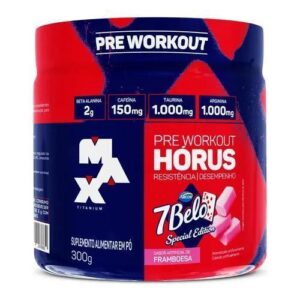 Suplemento em pó Max Titanium Pré Treino Hórus 7 Belo Max x 300g