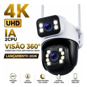 Câmera Segurança Externa Ip Wifi A28 App Icsee A Prova Dagua