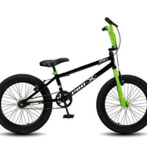Bicicleta Bmx Aro 20 Pro-x Série 1 Aro Aero Freio V-brake Cor Preto/verde Tamanho Do Quadro 20