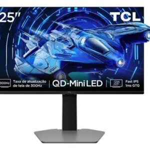 Monitor Gamer Tcl 25 Polegadas Qd-Mini Led Full Hd G64 300hz 1ms (Gtg) Freesync Hdr 600 Nits 25g64