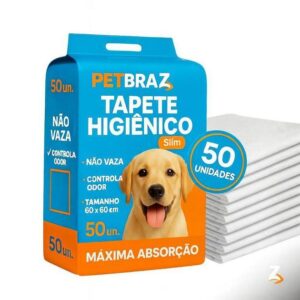 Tapete Higiênico Pet 60x60 Descartável Alta Absorção Fralda Para Cães Pequeno e Médio Porte Kit