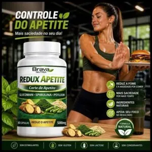 Suplemento Alimentar 60 Cápsulas 500mg Reduz Fome e Aumenta Saciedade Natural | Envio Imediato