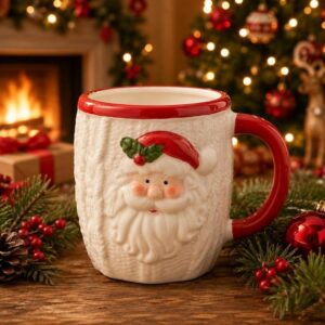 Caneca De Natal Cerâmica Decoração