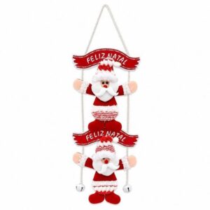 Enfeite De Porta Guirlanda De Natal Pendente Papai Noel/Boneco De Neve Decoração Casa