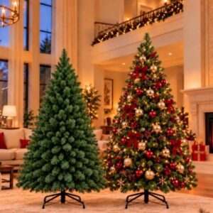 Árvore de Natal Luxo 1,50 1,80 2,10m Decoração Natalina Pinheiro Tradicional